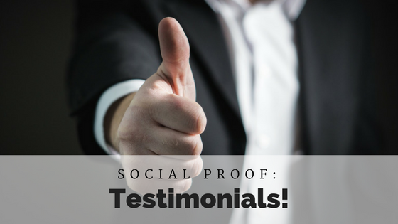 Social Proof from Customer Testimonials for your Business
